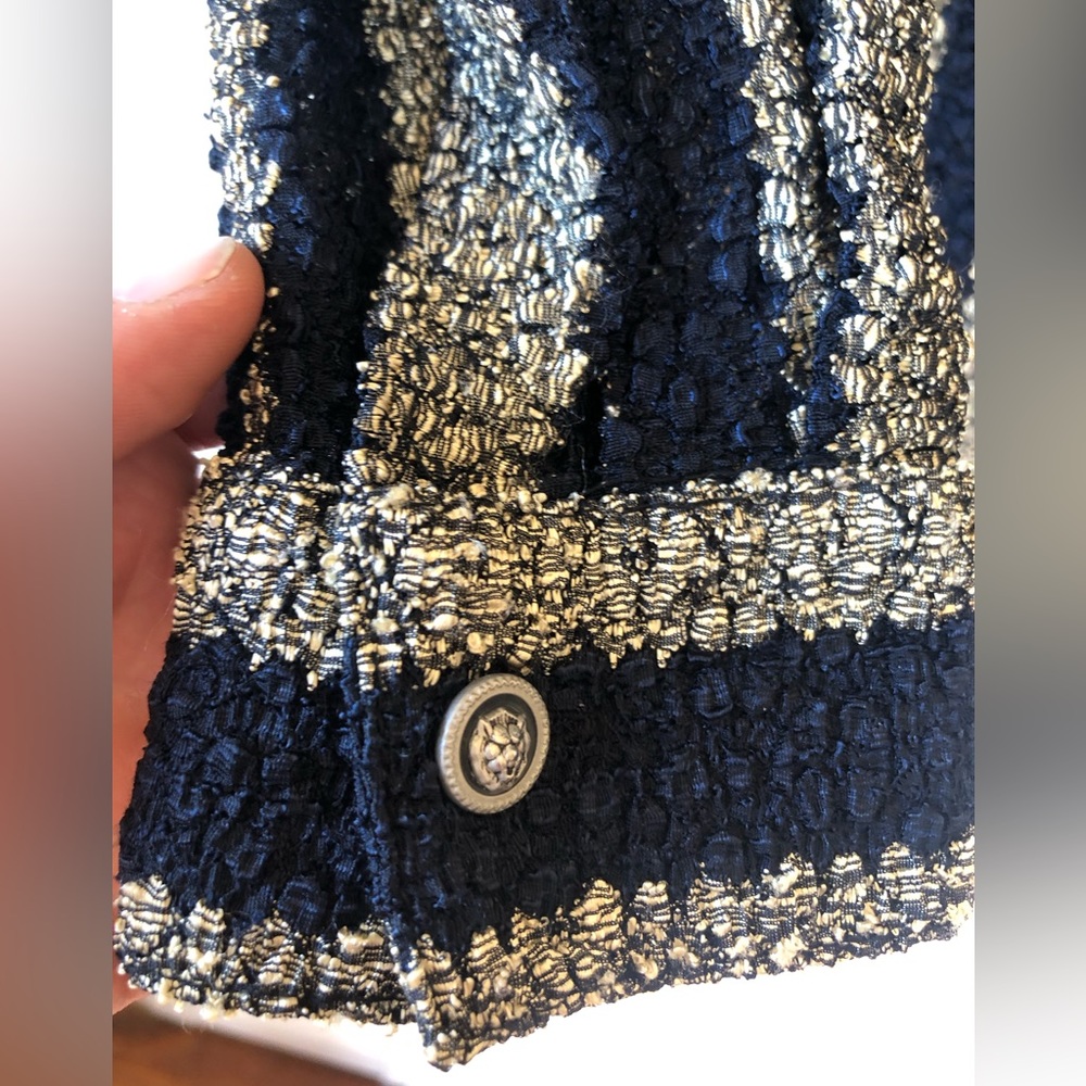 Medium Weight Crinkly Button Down Blouse - image 8